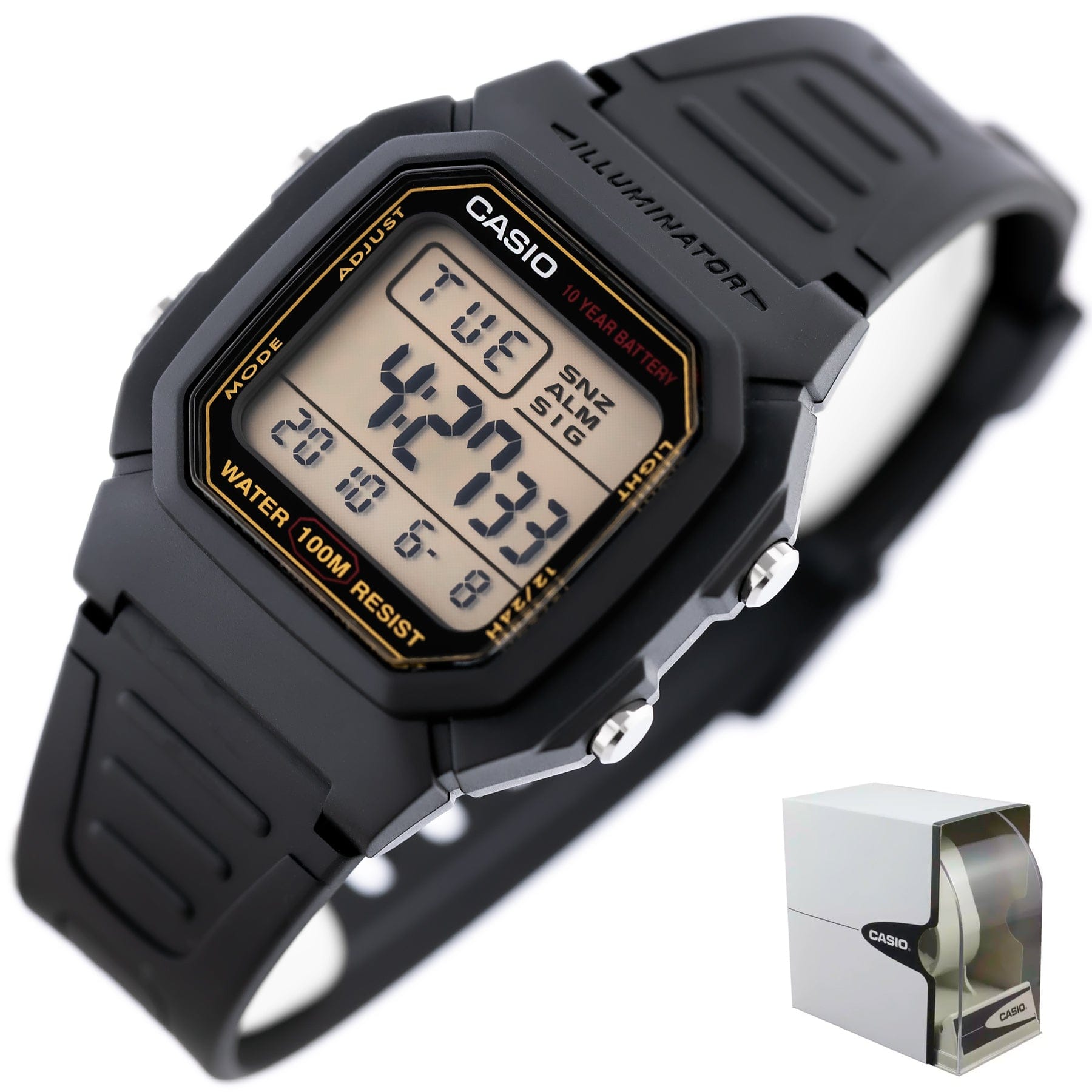 Casio ZEGAREK MĘSKI CASIO W-800HG-9AVDF KLASYKA