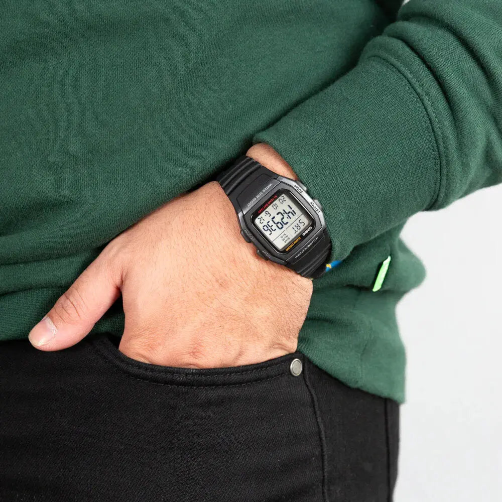 ZEGAREK MĘSKI CASIO W-96H-1B + BOX ZEGAREK MĘSKI CASIO W-96H-1B + BOX - Lorence 4971850802396