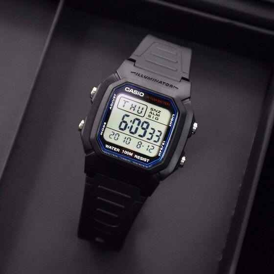 Casio ZEGAREK MĘSKI CASIO W800H-1A