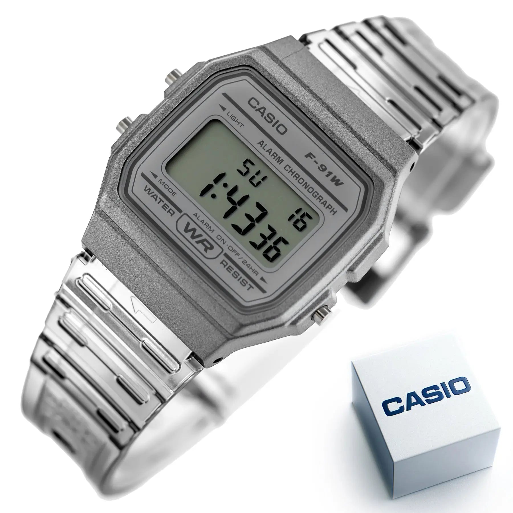 Zegarek Unisex Casio Retro Vintage F-91WS-8DF(zd648d) Zegarek Unisex Casio Retro Vintage F-91WS-8DF(zd648d) - Lorence 4549526261152