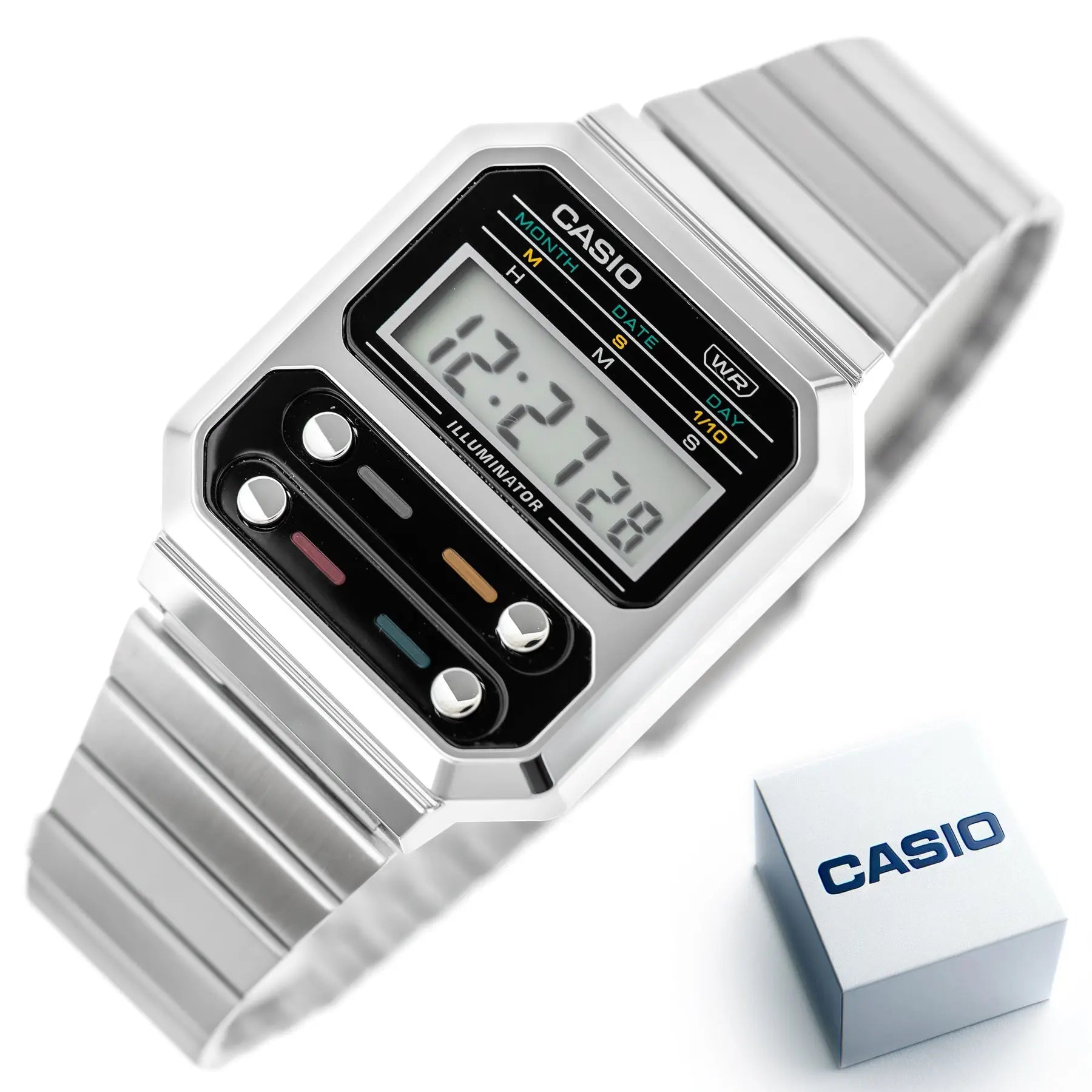 ZEGAREK UNISEX CASIO VINTAGE A100WE-1AEF (zd167a) + BOX ZEGAREK UNISEX CASIO VINTAGE A100WE-1AEF (zd167a) + BOX - Lorence 4549526305917