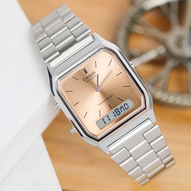 ZEGAREK UNISEX CASIO Vintage  AQ-230A-4AMQYDF + BOX ZEGAREK UNISEX CASIO Vintage  AQ-230A-4AMQYDF + BOX - Lorence 4549526390616