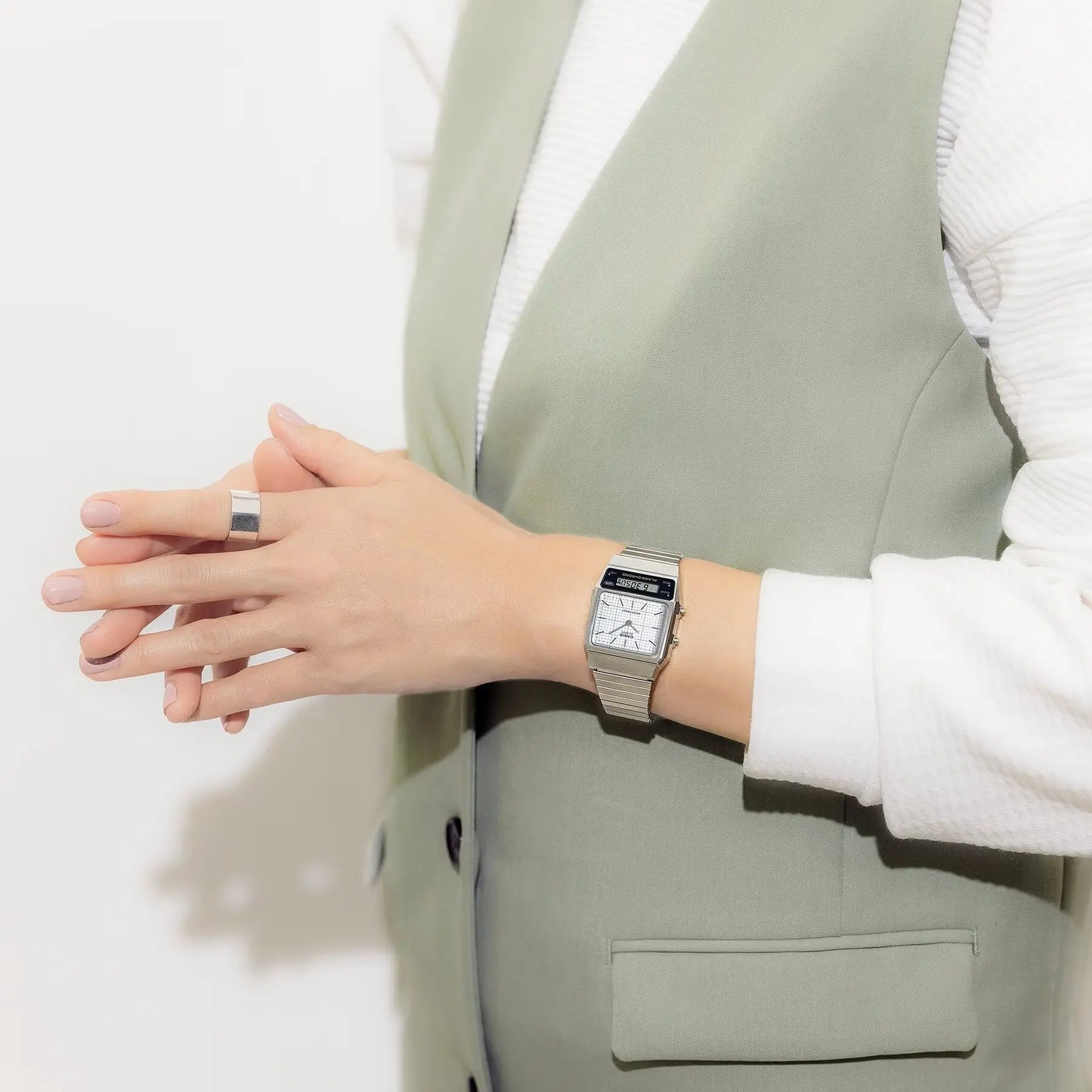 ZEGAREK UNISEX CASIO Vintage Dual Time AQ-800E-7A + BOX ZEGAREK UNISEX CASIO Vintage Dual Time AQ-800E-7A + BOX - Lorence 4549526326448