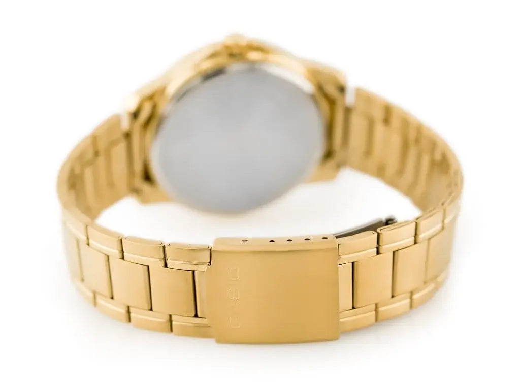 Złoty Zegarek Męski Casio MTP-V004G-9B Złoty Zegarek Męski Casio MTP-V004G-9B - Lorence 4971850056867