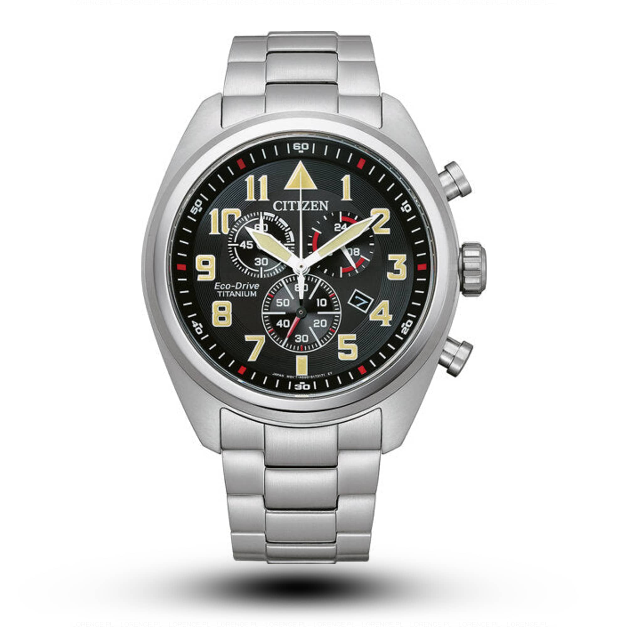 Citizen Zegarek Męski Citizen Super-Titanium Eco-Drive AT2480-81E