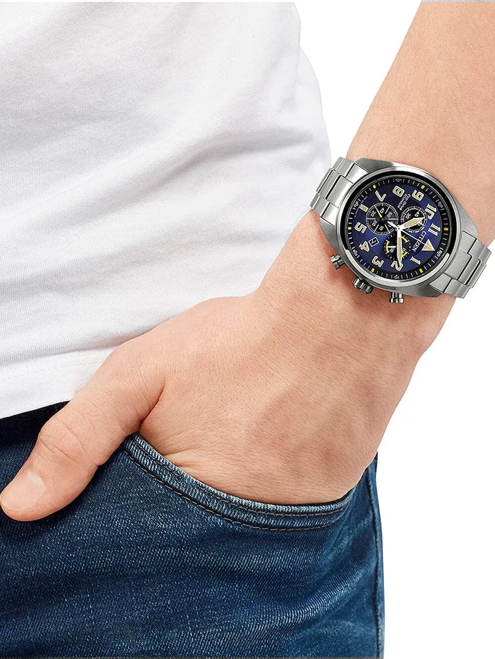 Zegarek Męski Citizen Super-titanium Eco-drive AT2480-81L Zegarek Męski Citizen Super-titanium Eco-drive AT2480-81L - Lorence 4974374305633