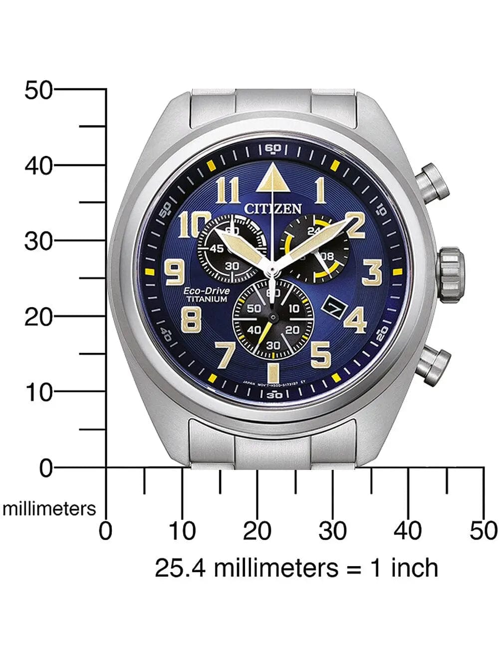 Zegarek Męski Citizen Super-titanium Eco-drive AT2480-81L Zegarek Męski Citizen Super-titanium Eco-drive AT2480-81L - Lorence 4974374305633