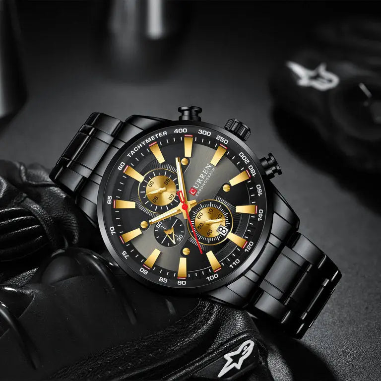 ZEGAREK MĘSKI CURREN 8351 (zc022c) CHRONOGRAF +BOX ZEGAREK MĘSKI CURREN 8351 (zc022c) CHRONOGRAF +BOX - Lorence 5903981747795