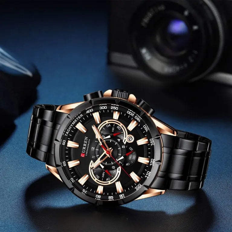 ZEGAREK MĘSKI CURREN 8363 (zc018c) - CHRONOGRAF ZEGAREK MĘSKI CURREN 8363 (zc018c) - CHRONOGRAF - Lorence 5903981747641