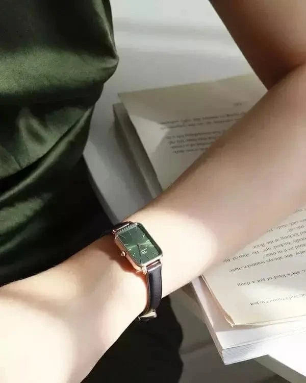 Zegarek Damski Daniel Wellington DW00100439 - Quadro Pressed Sheffield Gold Emerald 32mm Zegarek Damski Daniel Wellington DW00100439 - Quadro Pressed Sheffield  7315030022704
