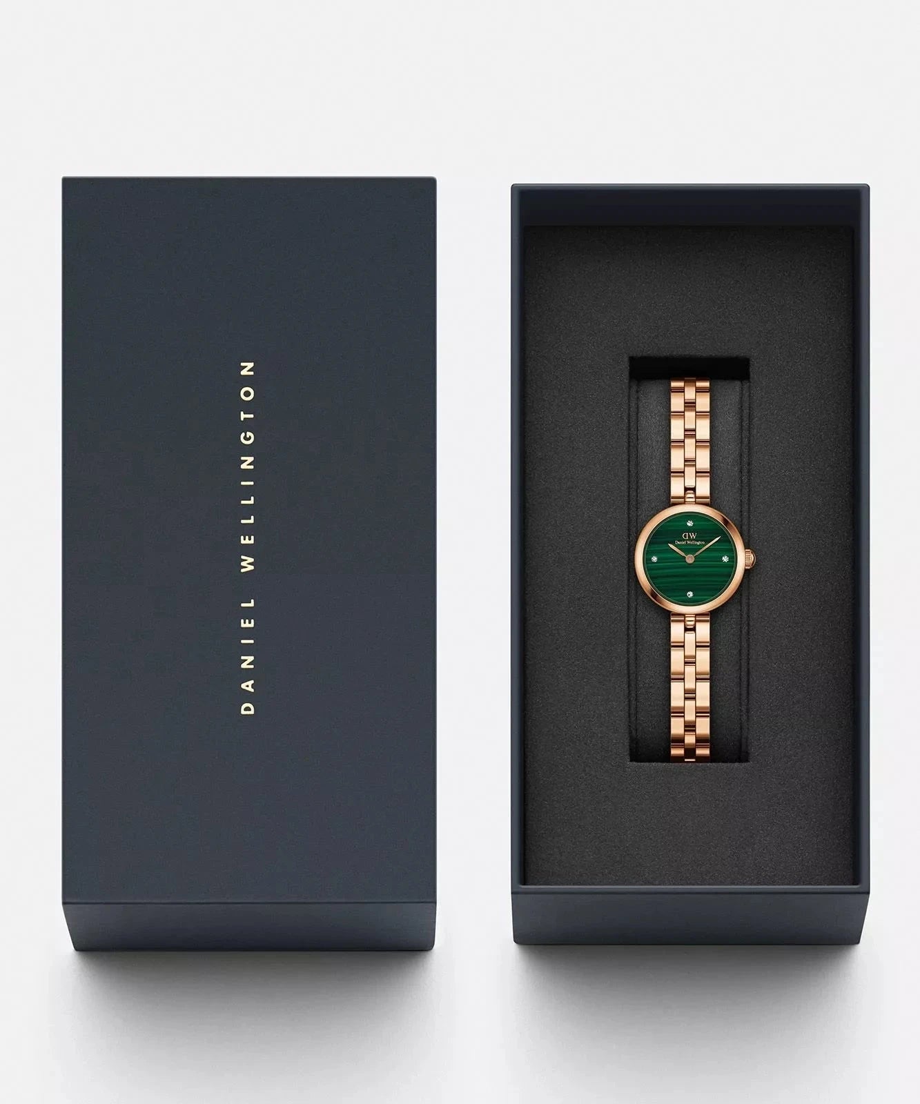 ZEGAREK DAMSKI DANIEL WELLINGTON Elan Lumine Malachite Rose Gold 22mm DW00100721 + BOX (zw522c) ZEGAREK DAMSKI DANIEL WELLINGTON Elan Lumine Malachite Rose Gold 22mm  7315030055863