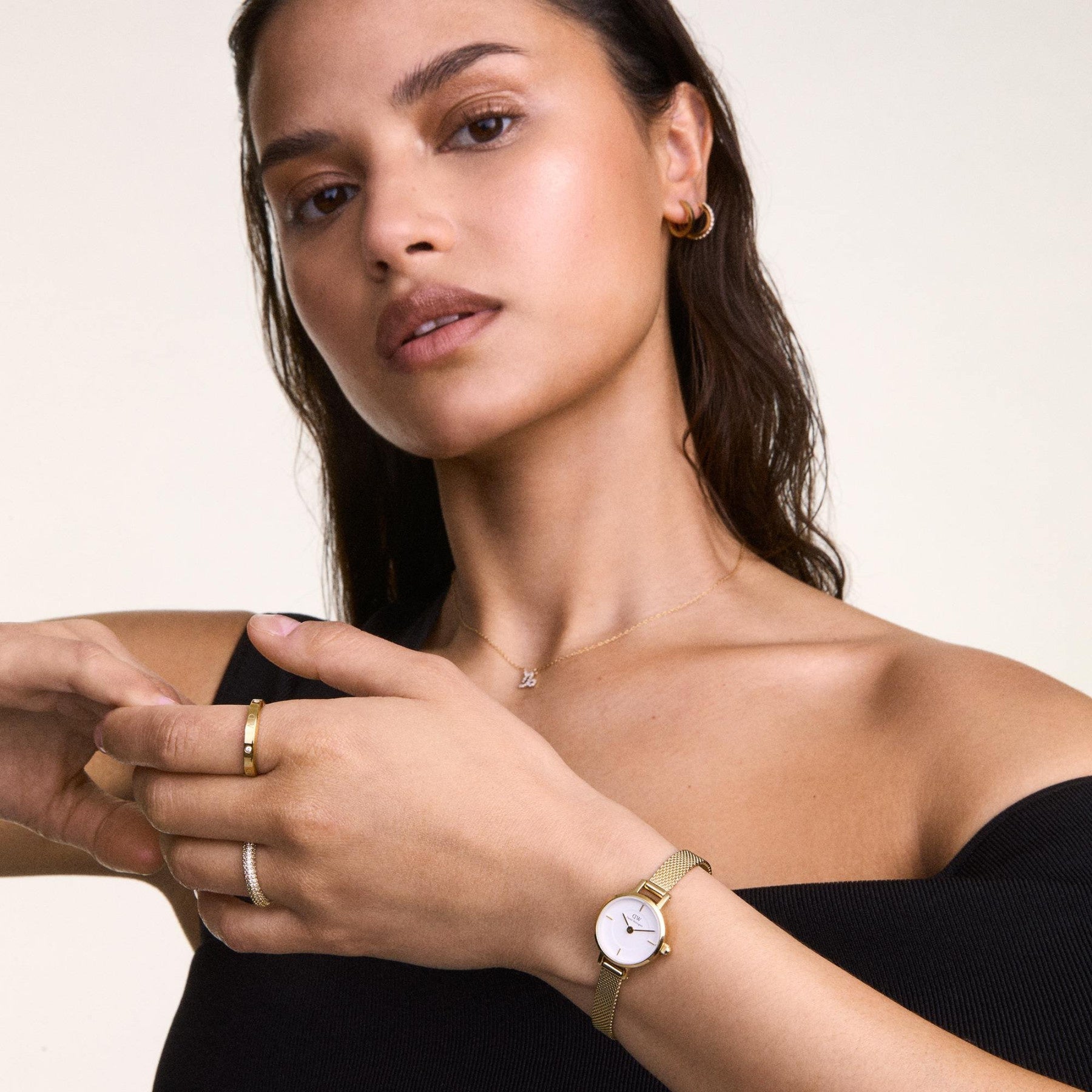 ZEGAREK DAMSKI DANIEL WELLINGTON Petite Mini Gold Stainless Steel 19mm DW00100745 + BOX (zw523b) ZEGAREK DAMSKI DANIEL WELLINGTON Petite Mini Gold Stainless Steel 19mm  7315030061499