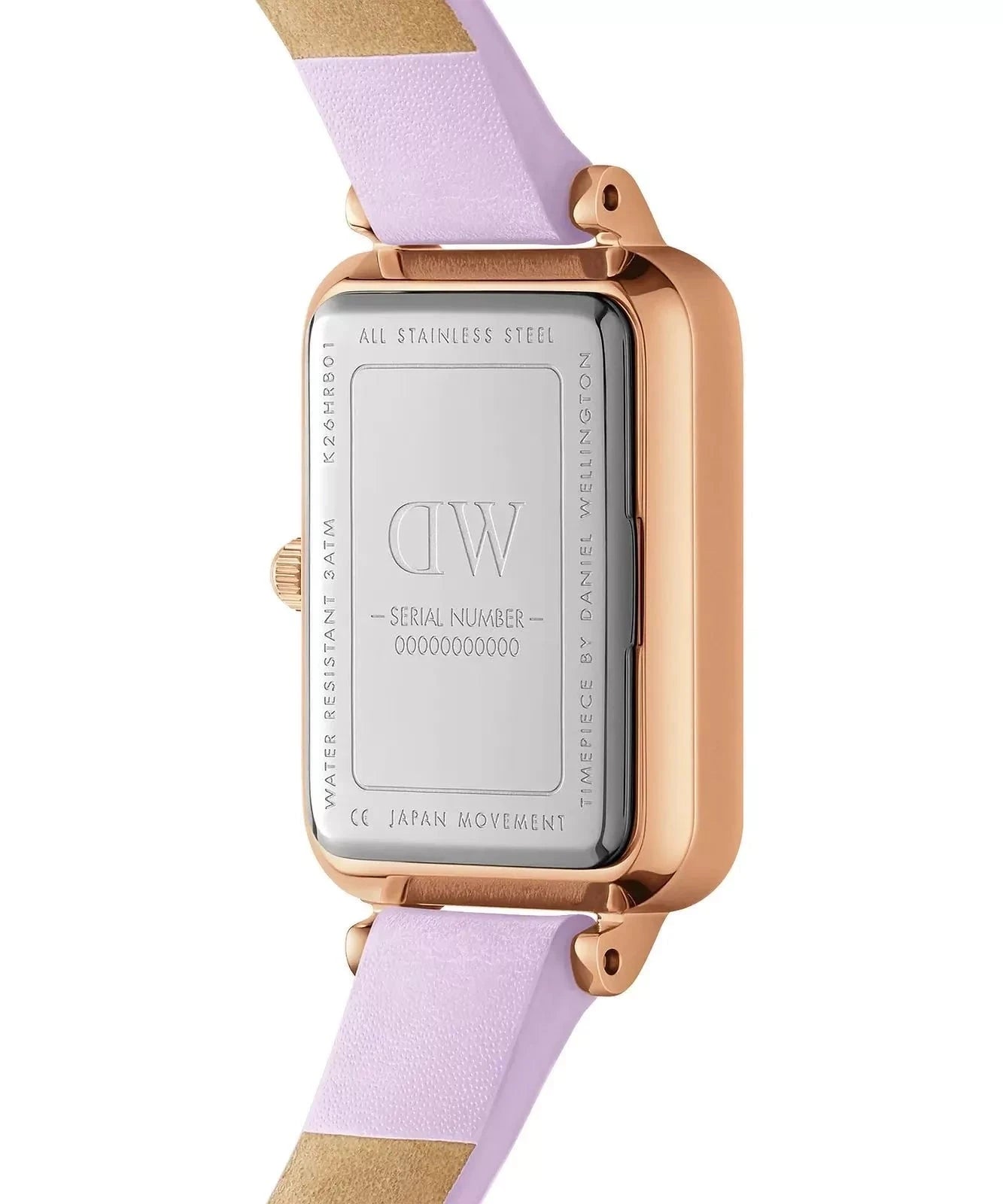 ZEGAREK DAMSKI DANIEL WELLINGTON Quadro Lavender Mop 20mm DW00100637 + BOX (zw521b) ZEGAREK DAMSKI DANIEL WELLINGTON Quadro Lavender Mop 20mm DW00100637 +  7315030048100