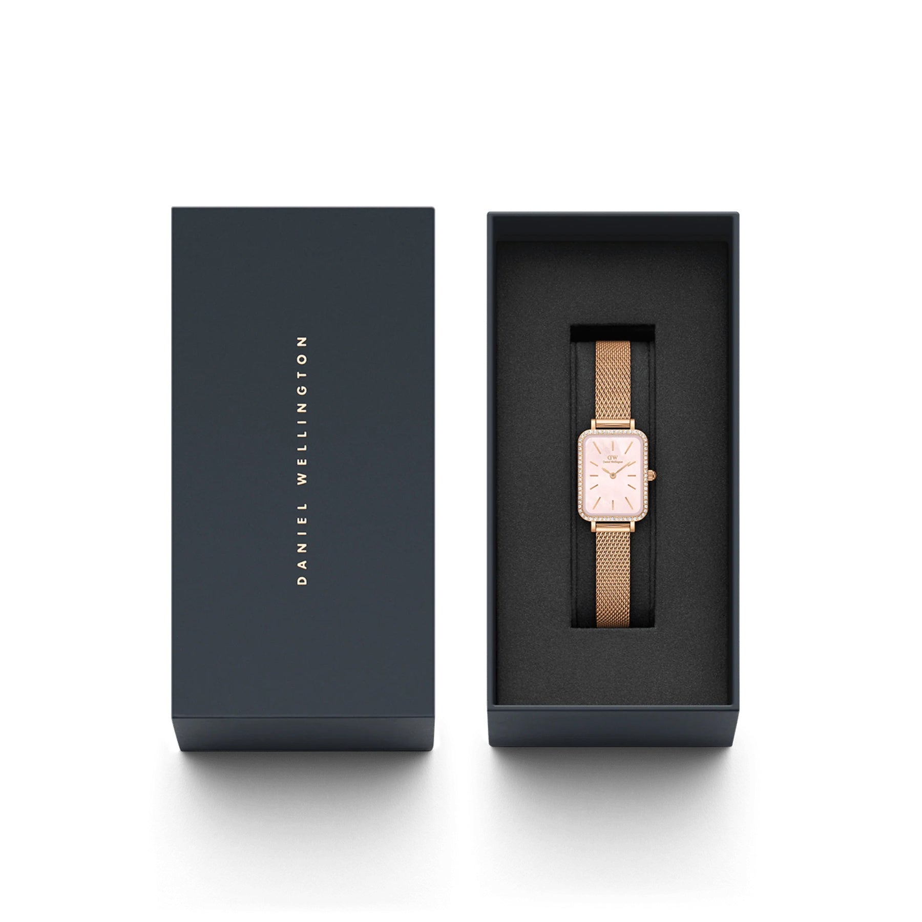 ZEGAREK DAMSKI DANIEL WELLINGTON Quadro Lumine Bezel Melrose Pink DW00100669 + BOX (zw519j) ZEGAREK DAMSKI DANIEL WELLINGTON Quadro Lumine Bezel Melrose Pink  7315030053593