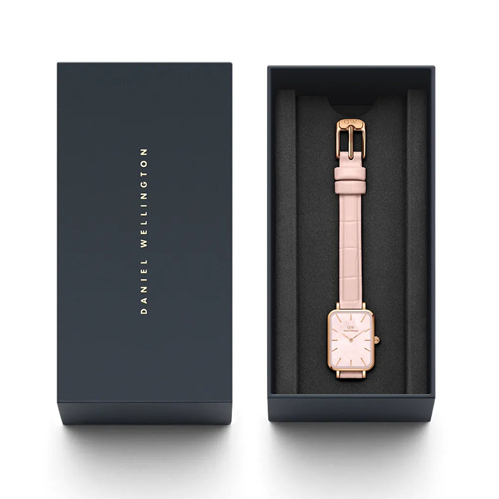 ZEGAREK DAMSKI DANIEL WELLINGTON Quadro Pressed Melrose Pearl 20mm DW00100508 + BOX (zw521a) ZEGAREK DAMSKI DANIEL WELLINGTON Quadro Pressed Melrose Pearl 20mm  7315030030563