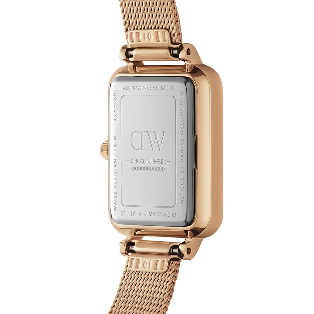 ZEGAREK DAMSKI DANIEL WELLINGTON Quadro Pressed Melrose Pearl 20mm DW00100510 + BOX (zw505o) ZEGAREK DAMSKI DANIEL WELLINGTON Quadro Pressed Melrose Pearl 20mm  7315030030587