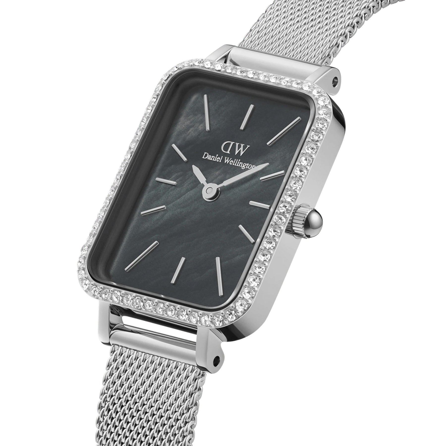 ZEGAREK DAMSKI DANIEL WELLINGTON Quadro Silver Mesh DW00100667 + BOX (zw519k) ZEGAREK DAMSKI DANIEL WELLINGTON Quadro Silver Mesh DW00100667 + BOX  7315030053579