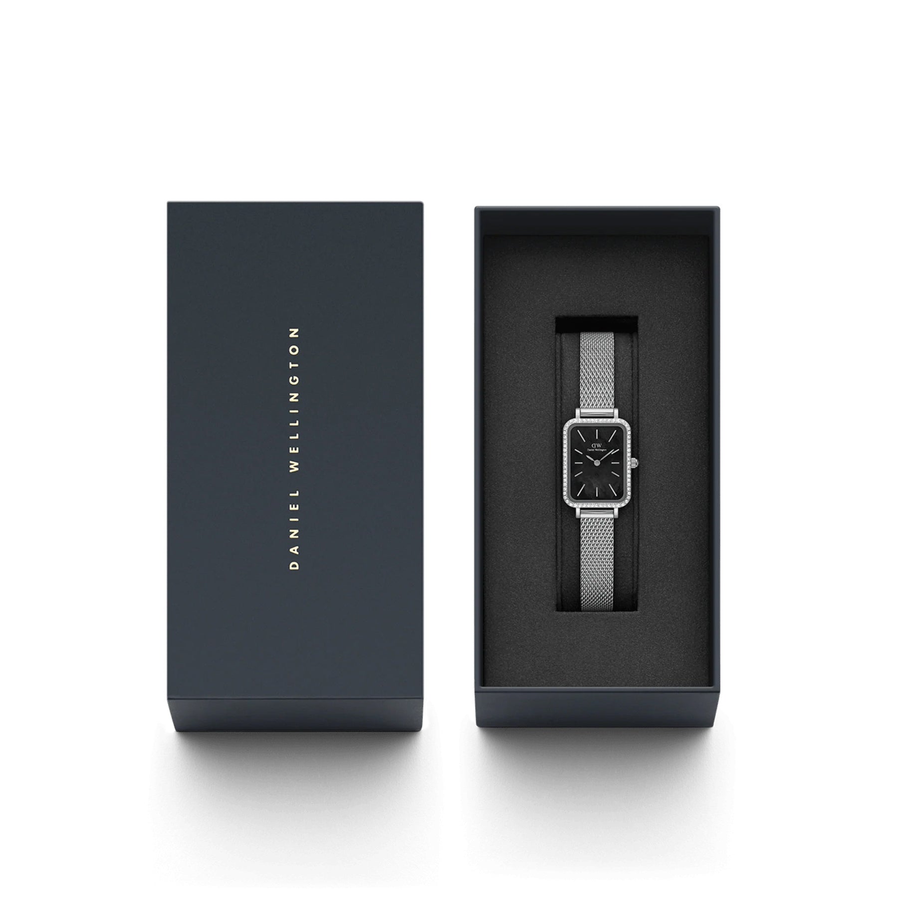 ZEGAREK DAMSKI DANIEL WELLINGTON Quadro Silver Mesh DW00100667 + BOX (zw519k) ZEGAREK DAMSKI DANIEL WELLINGTON Quadro Silver Mesh DW00100667 + BOX  7315030053579