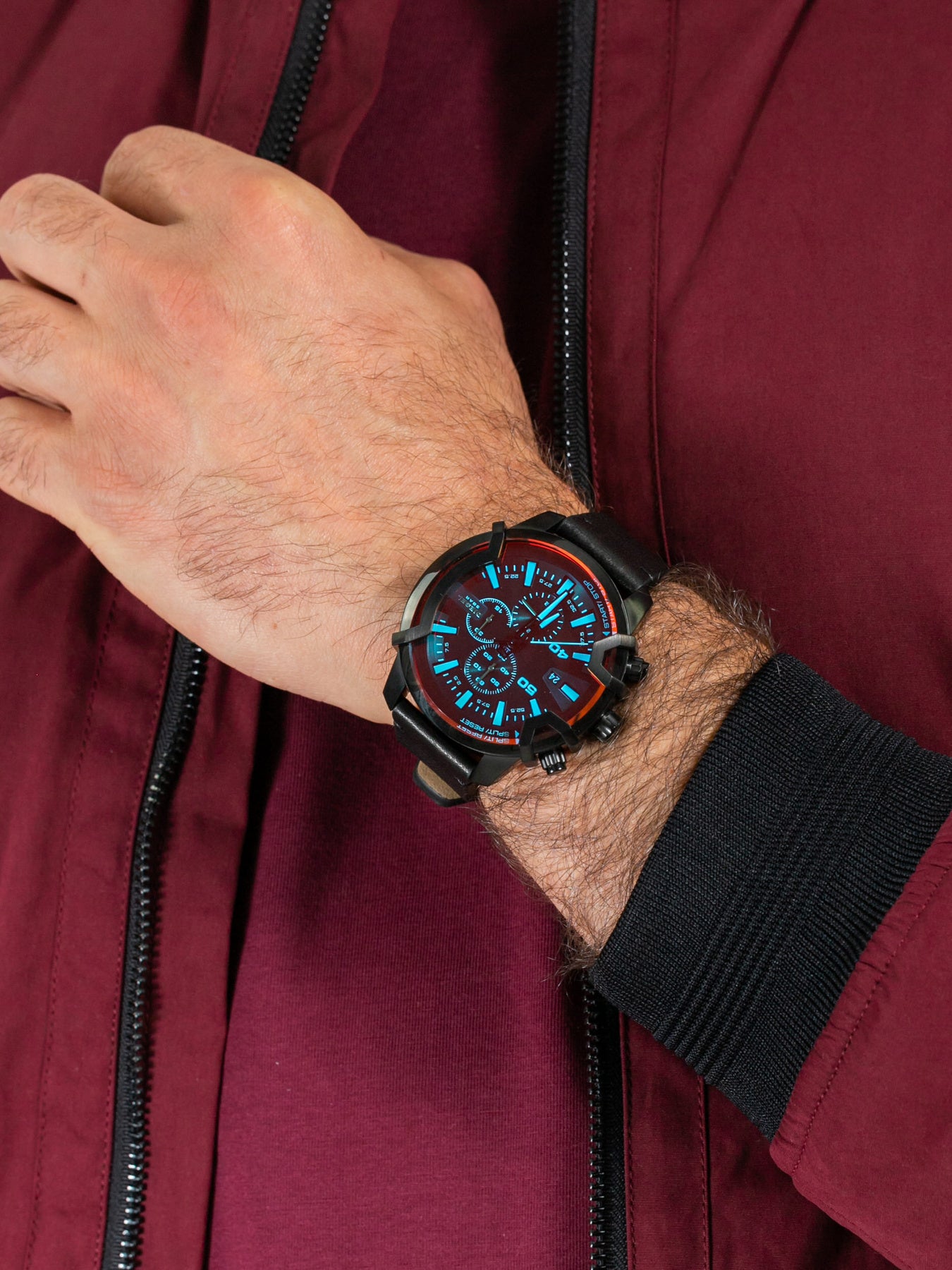 ZEGAREK MĘSKI DIESEL Griffed Chronograph DZ4519  + BOX ZEGAREK MĘSKI DIESEL Griffed Chronograph DZ4519  + BOX - Lorence 4053858619638
