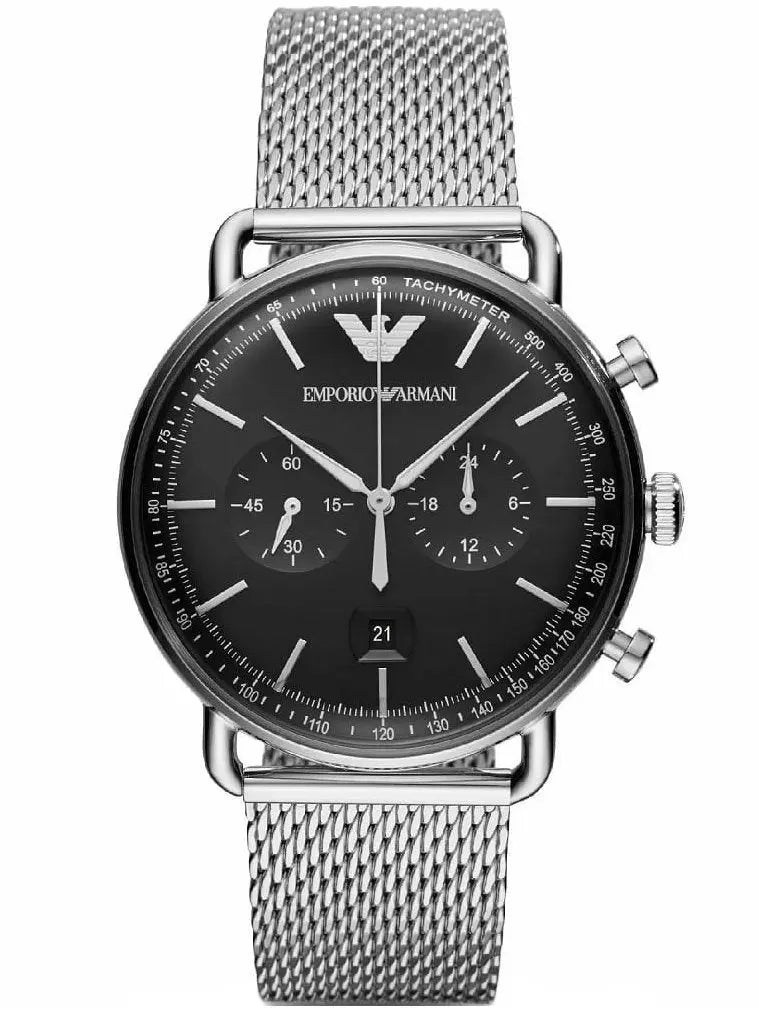 ZEGAREK MĘSKI EMPORIO ARMANI AR11104 - AVIATOR (zi020b) + BOX ZEGAREK MĘSKI EMPORIO ARMANI AR11104 - AVIATOR (zi020b) + BOX -  4053858984226