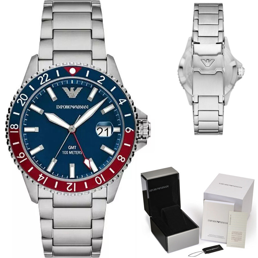 ZEGAREK MĘSKI EMPORIO ARMANI AR11590 - Diver GMT (zi112b) ZEGAREK MĘSKI EMPORIO ARMANI AR11590 - Diver GMT (zi112b) - Lorence 4064092263251