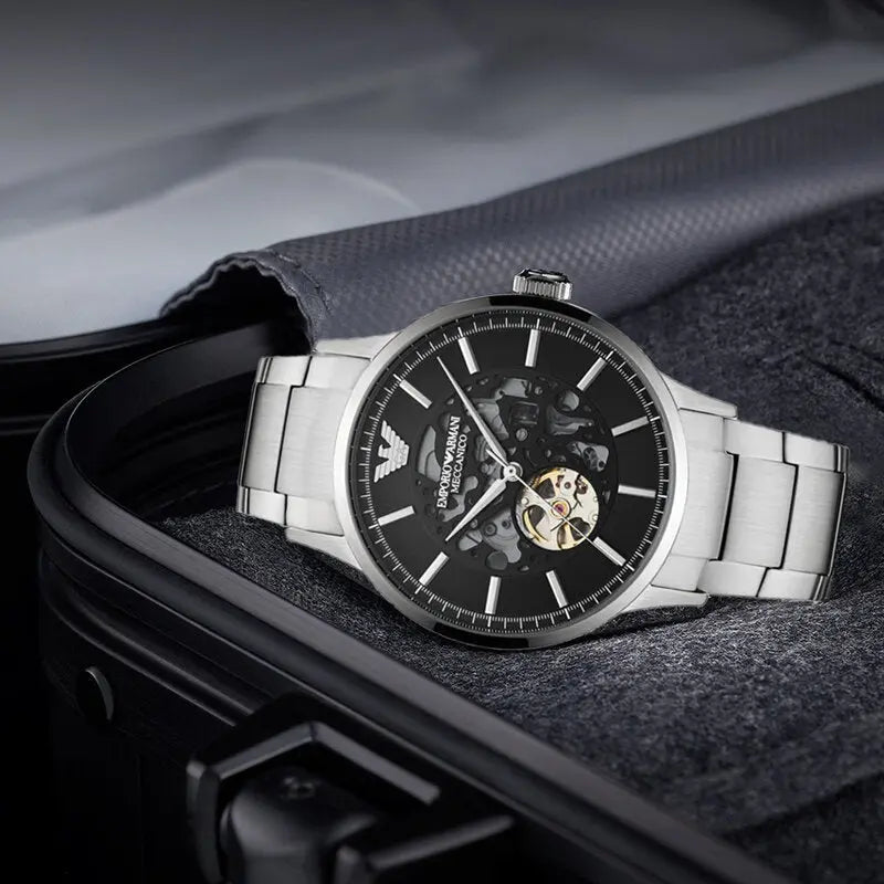 Zegarek męski EMPORIO ARMANI RENATO AUTOMATIC AR60055 (zi058a)) Zegarek męski EMPORIO ARMANI RENATO AUTOMATIC AR60055 (zi058a)) -  4064092112153