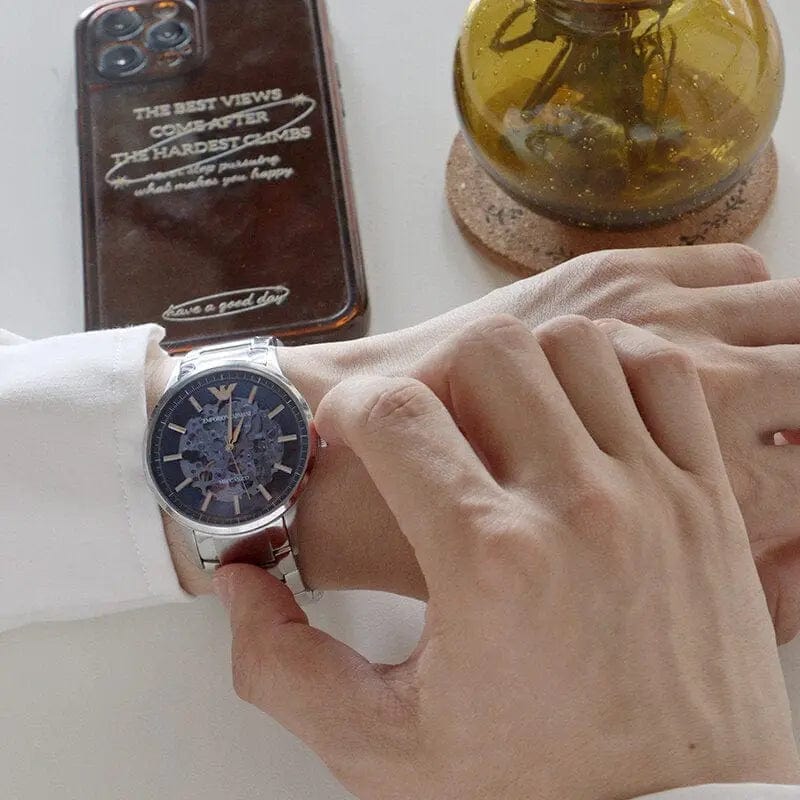 Zegarek Męski Emporio Armani Skeleton Automatic AR60037 Zegarek Męski Emporio Armani Skeleton Automatic AR60037 - Lorence 723763295390