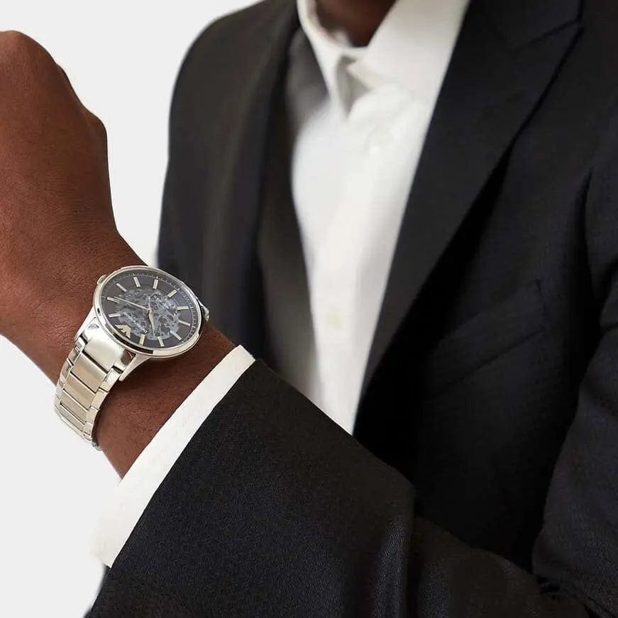 Zegarek Męski Emporio Armani Skeleton Automatic AR60037 Zegarek Męski Emporio Armani Skeleton Automatic AR60037 - Lorence 723763295390