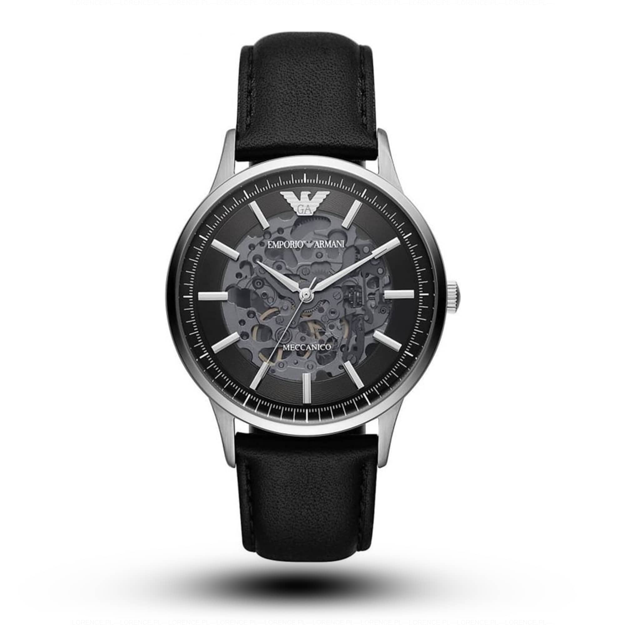 Emporio Armani Zegarek męski EMPORIO ARMANI SKELETON AUTOMATIC AR60038