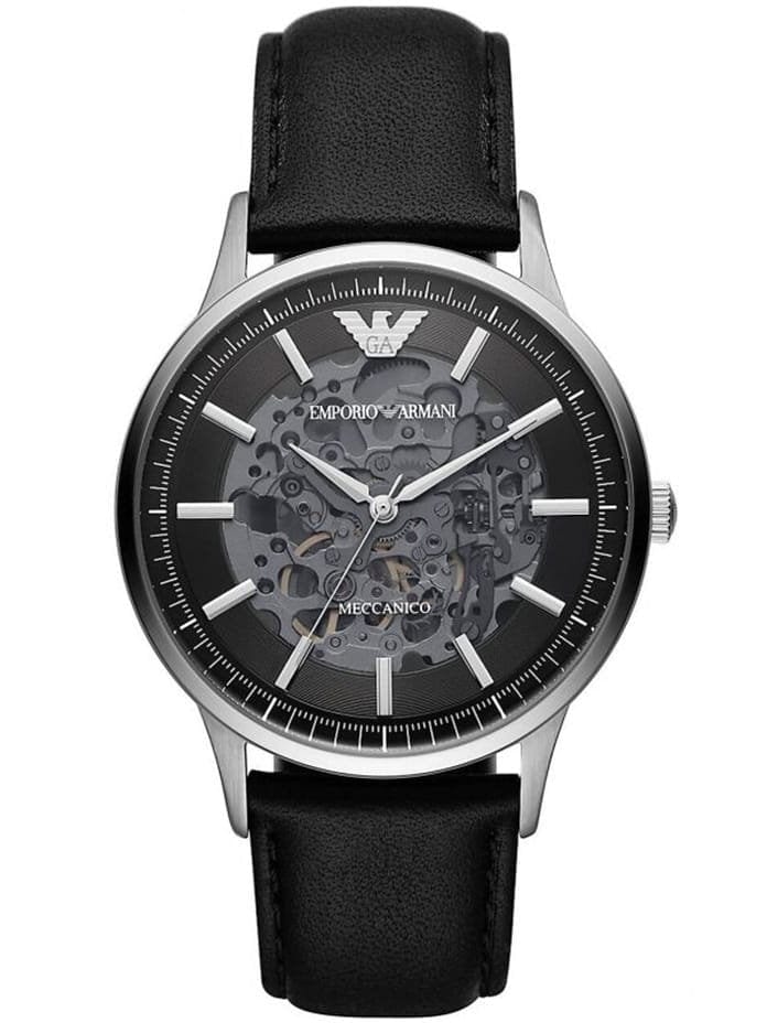 Emporio Armani Zegarek męski EMPORIO ARMANI SKELETON AUTOMATIC AR60038