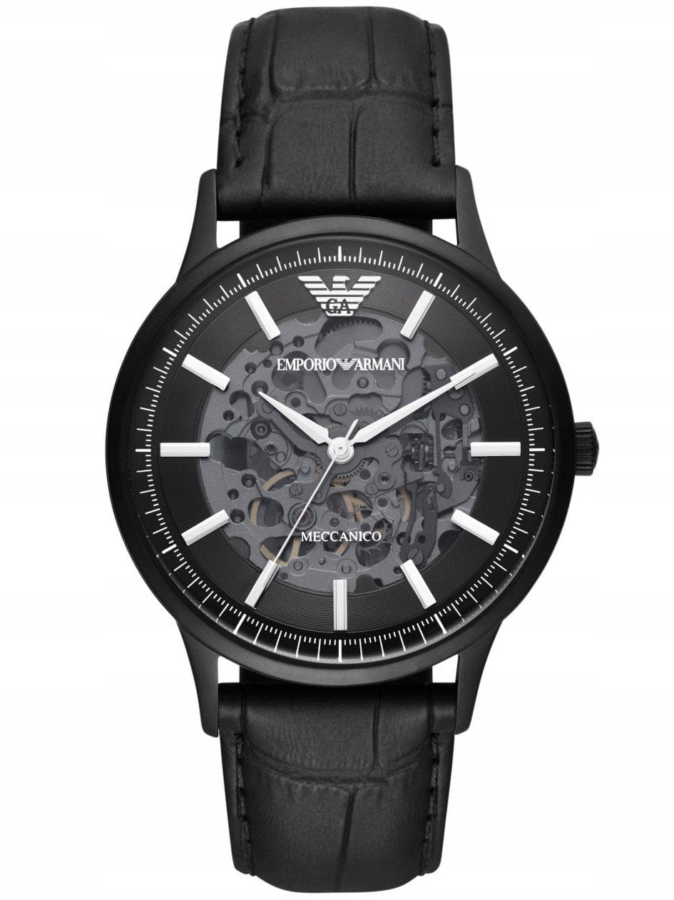 Emporio Armani Zegarek męski EMPORIO ARMANI SKELETON AUTOMATIC AR60042