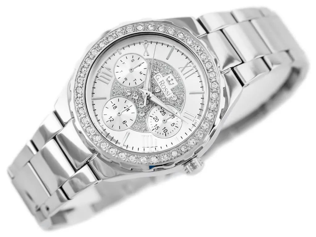 ZEGAREK G. ROSSI - ALORE (zg646a) silver + BOX ZEGAREK G. ROSSI - ALORE (zg646a) silver + BOX - Lorence 5900148013069