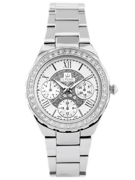 ZEGAREK G. ROSSI - ALORE (zg646a) silver + BOX ZEGAREK G. ROSSI - ALORE (zg646a) silver + BOX - Lorence 5900148013069