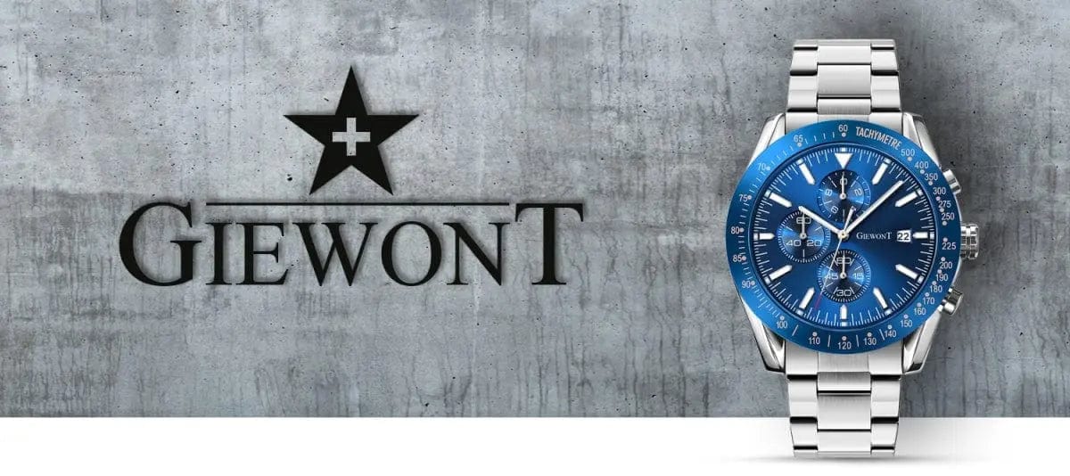 Zegarek Męski Giewont Primechrono GW8620-2 Chronograf Silver/blue Zegarek Męski Giewont Primechrono GW8620-2 Chronograf Silver/blue -  5904665272557