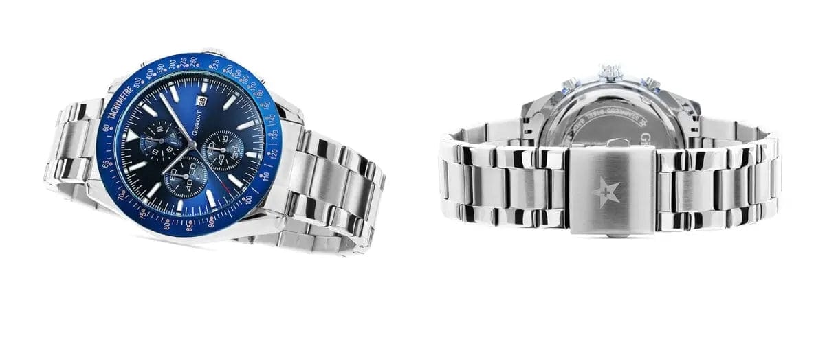 Zegarek Męski Giewont Primechrono GW8620-2 Chronograf Silver/blue Zegarek Męski Giewont Primechrono GW8620-2 Chronograf Silver/blue -  5904665272557