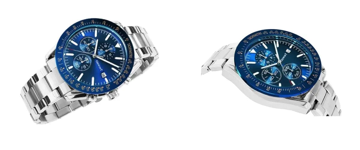 Zegarek Męski Giewont Primechrono GW8620-2 Chronograf Silver/blue Zegarek Męski Giewont Primechrono GW8620-2 Chronograf Silver/blue -  5904665272557
