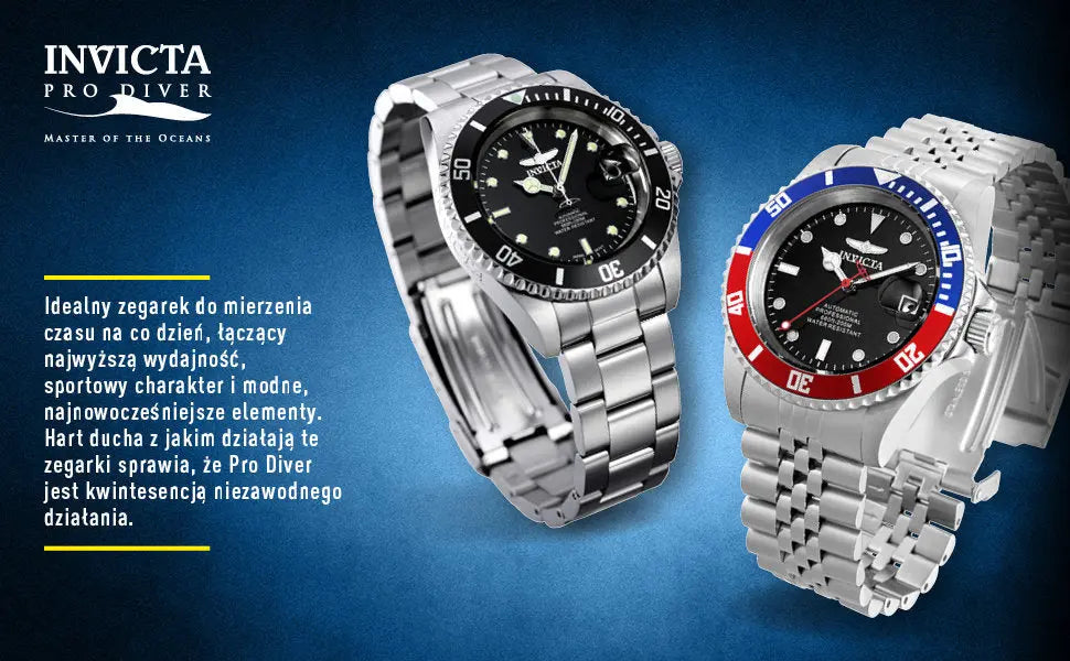 ZEGAREK MĘSKI INVICTA PRO DIVER 22054 - WODOSZCZLNOŚĆ 200m, koperta 43mm ZEGAREK MĘSKI INVICTA PRO DIVER 22054 - WODOSZCZLNOŚĆ 200m, koperta  886678270545