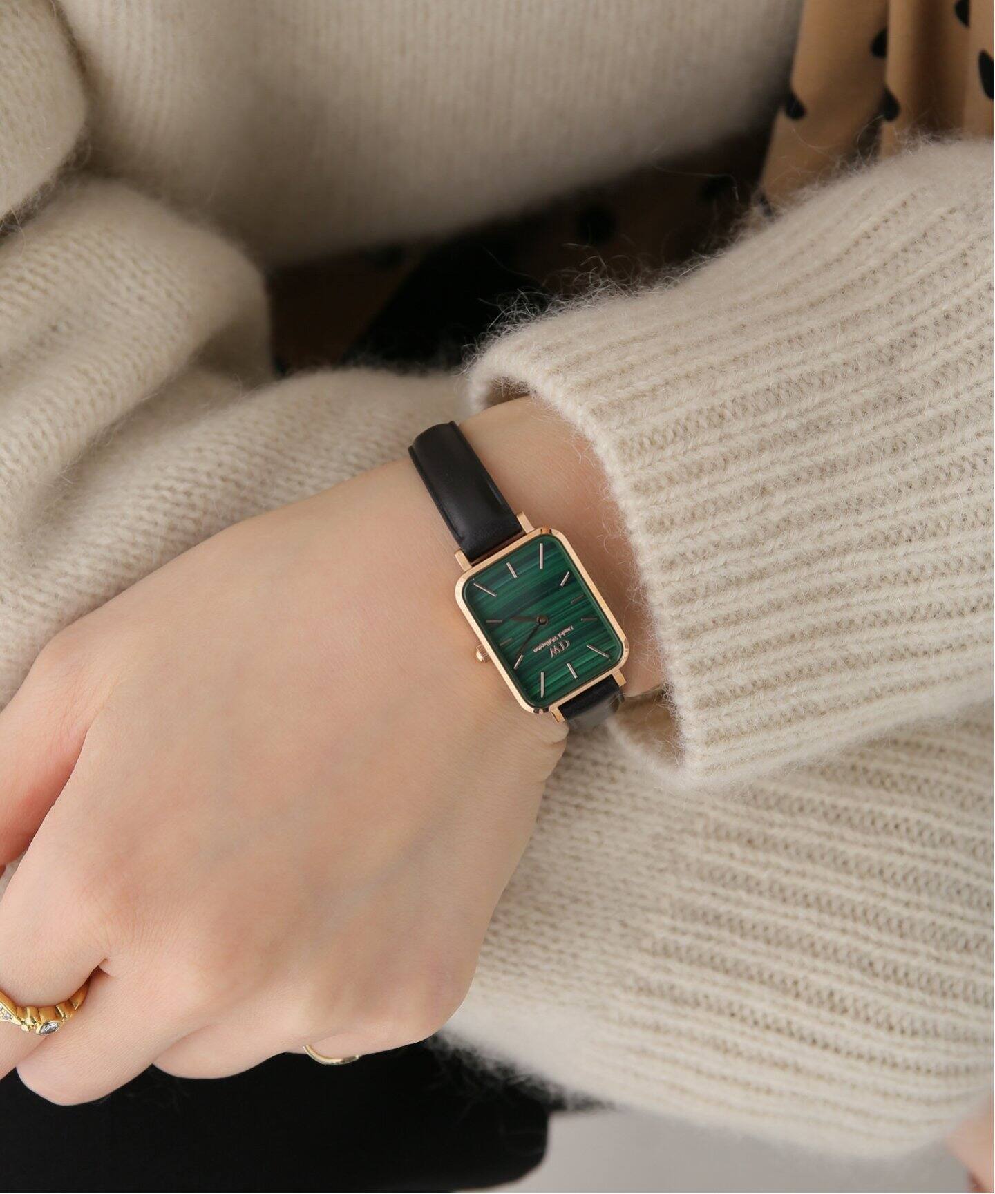 Lorence ZEGAREK DAMSKI DANIEL WELLINGTON DW00100439 - Quadro Pressed Sheffield Gold Emerald 32mm