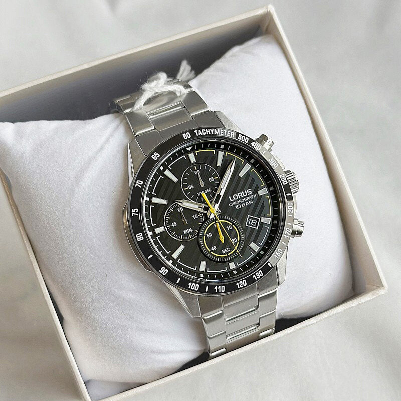 Zegarek Męski Lorus Chronograph 45 mm RM397HX9 + BOX Zegarek Męski Lorus Chronograph 45 mm RM397HX9 + BOX - Lorence 48941383566865