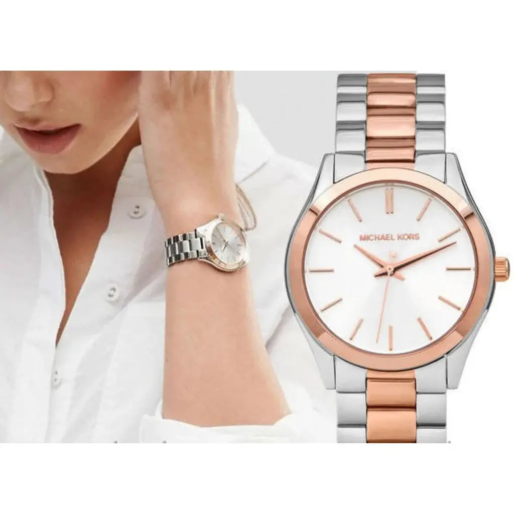 ZEGAREK DAMSKI Michael Kors MK3204B - Slim Runway + BOX ZEGAREK DAMSKI Michael Kors MK3204B - Slim Runway + BOX - Lorence 8719217239210