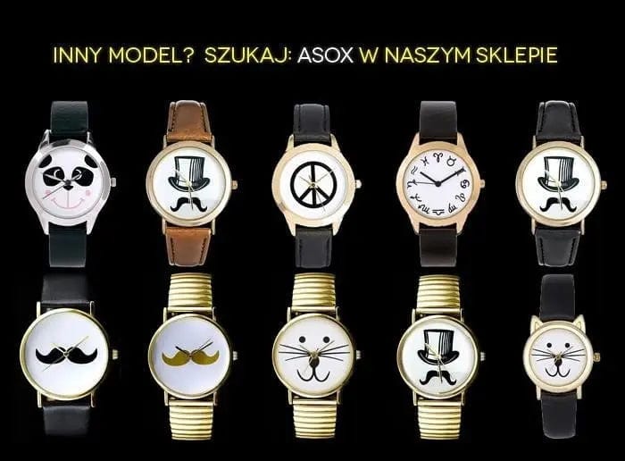 Zegarek Damski Mustache - Wąsy - Asox Zegarek Damski Mustache - Wąsy - Asox - Lorence 5905937202624