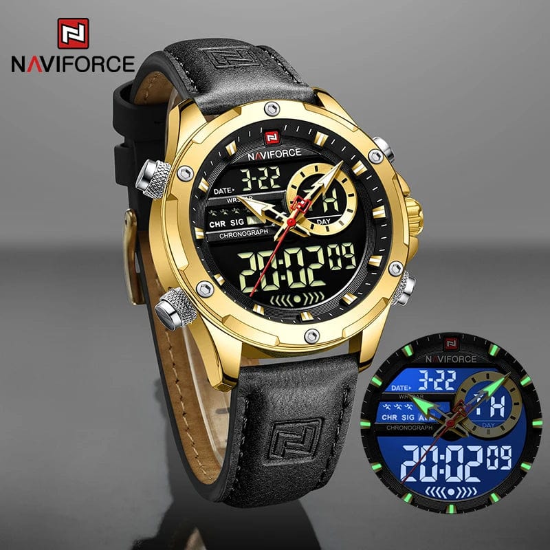 Naviforce ZEGAREK MĘSKI NAVIFORCE NF9208 G/B/B CHRONOGRAF