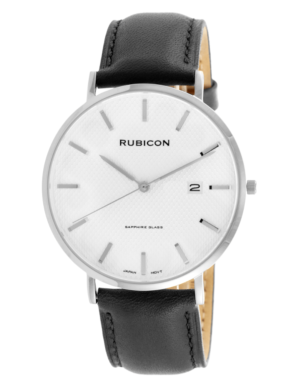 Rubicon ZEGAREK MĘSKI RUBICON RNCE49 - SZAFIROWE SZKŁO