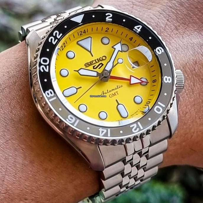 ZEGAREK MĘSKI SEIKO 5 SPORTS SSK017K1 GMT AUTOMAT WR100 + BOX ZEGAREK MĘSKI SEIKO 5 SPORTS SSK017K1 GMT AUTOMAT WR100 + BOX -  029665223791