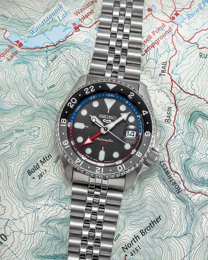 ZEGAREK MĘSKI SEIKO 5 SPORTS SSK019K1 GMT AUTOMAT + BOX ZEGAREK MĘSKI SEIKO 5 SPORTS SSK019K1 GMT AUTOMAT + BOX - Lorence 029665223760