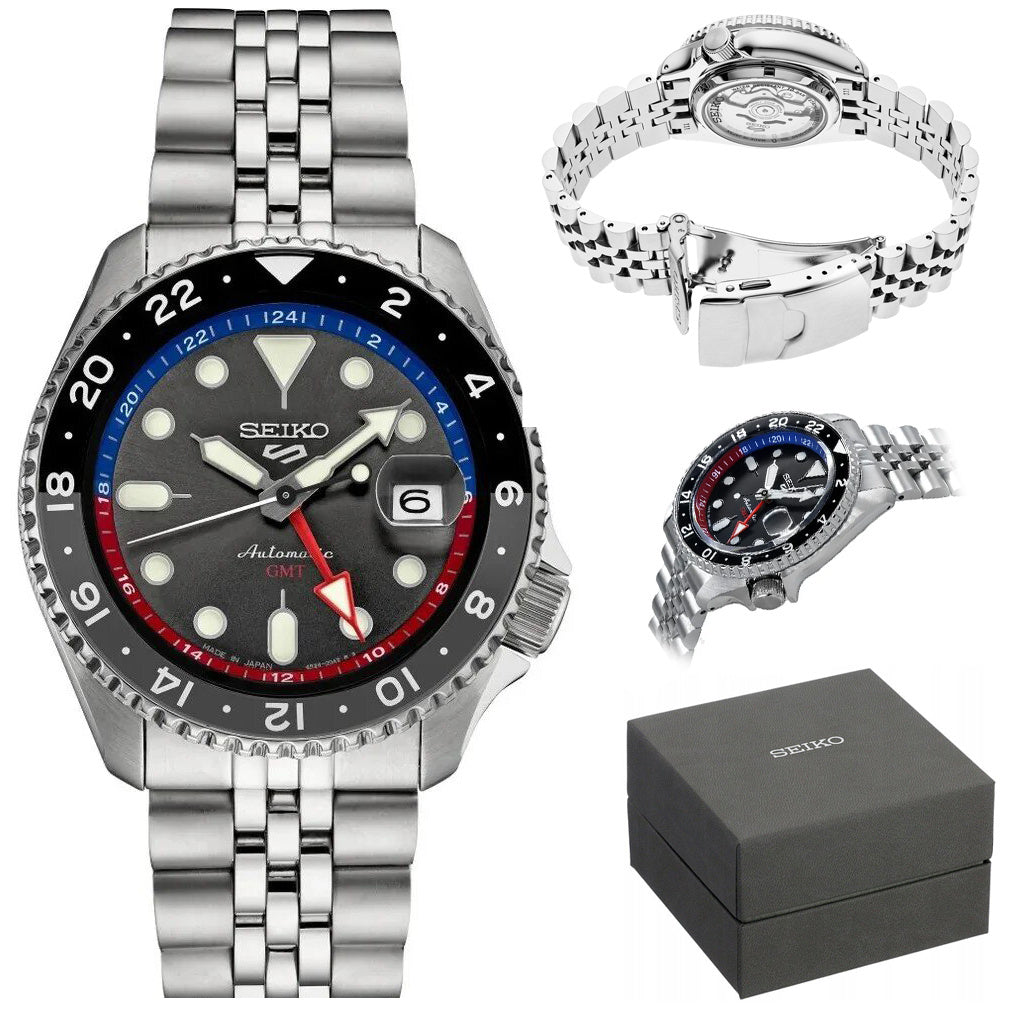 ZEGAREK MĘSKI SEIKO 5 SPORTS SSK019K1 GMT AUTOMAT + BOX ZEGAREK MĘSKI SEIKO 5 SPORTS SSK019K1 GMT AUTOMAT + BOX - Lorence 029665223760