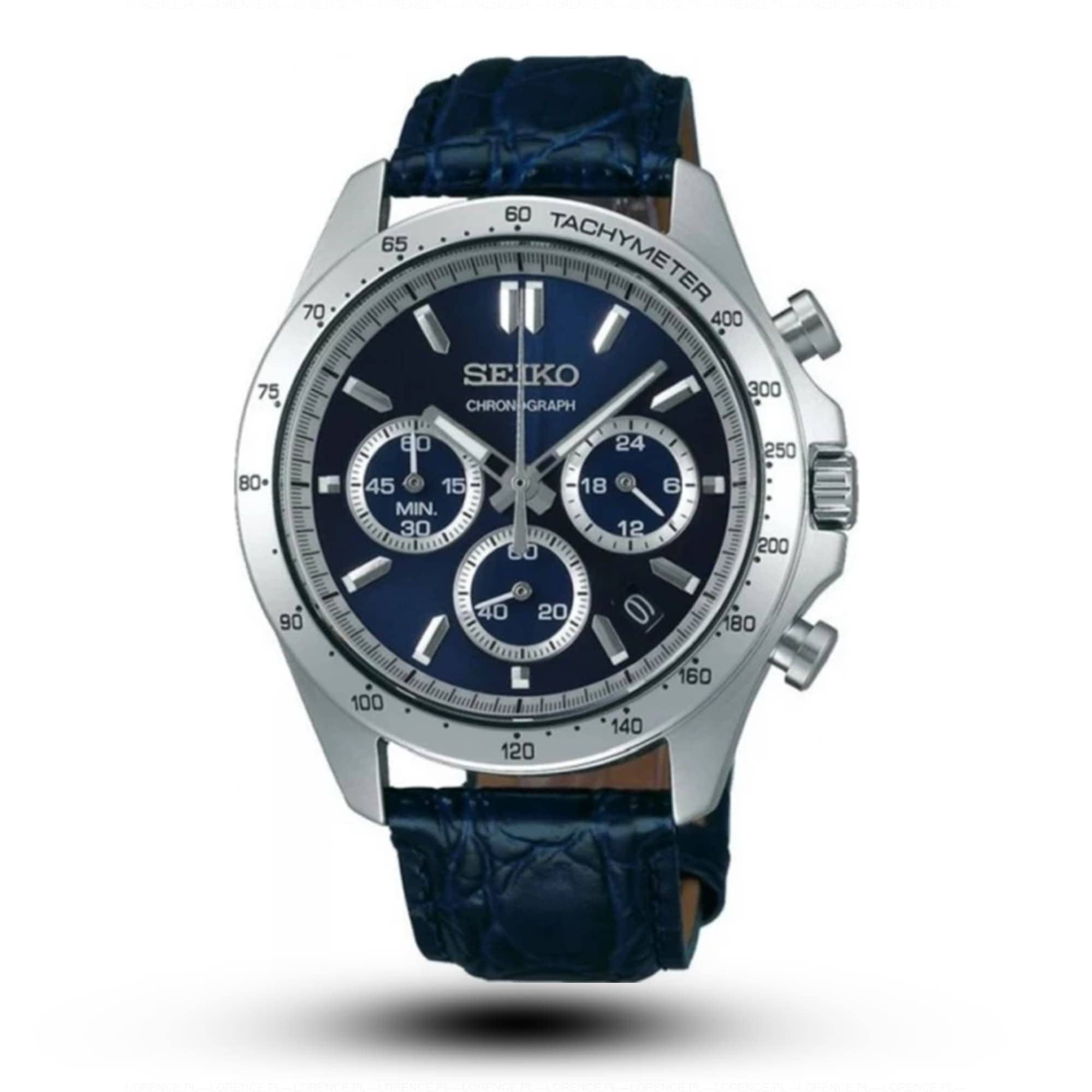 Seiko Zegarek MĘSKI SEIKO CHRONOGRAPH BLUE SPIRIT SBTR019