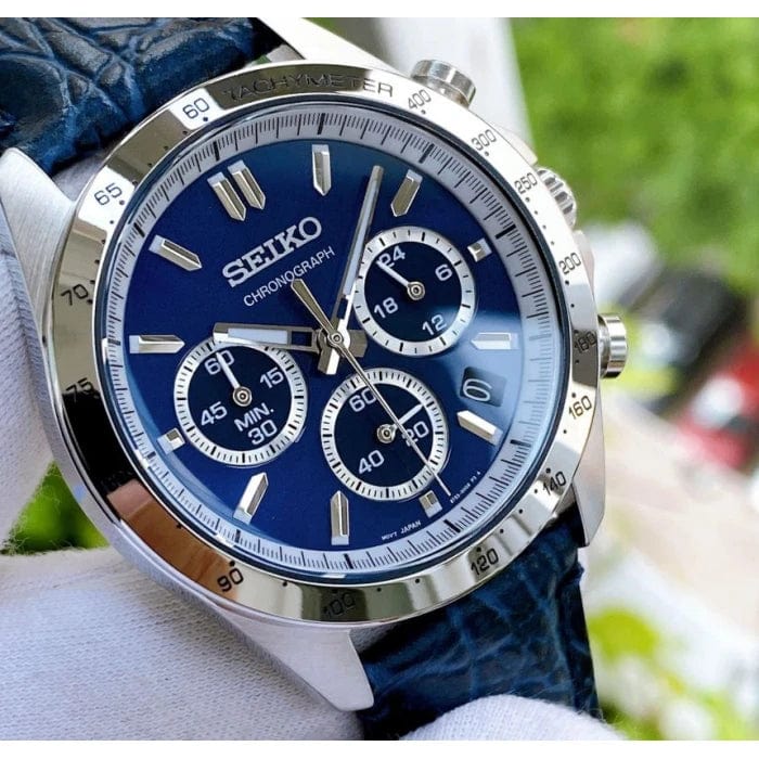 Seiko Zegarek MĘSKI SEIKO CHRONOGRAPH BLUE SPIRIT SBTR019