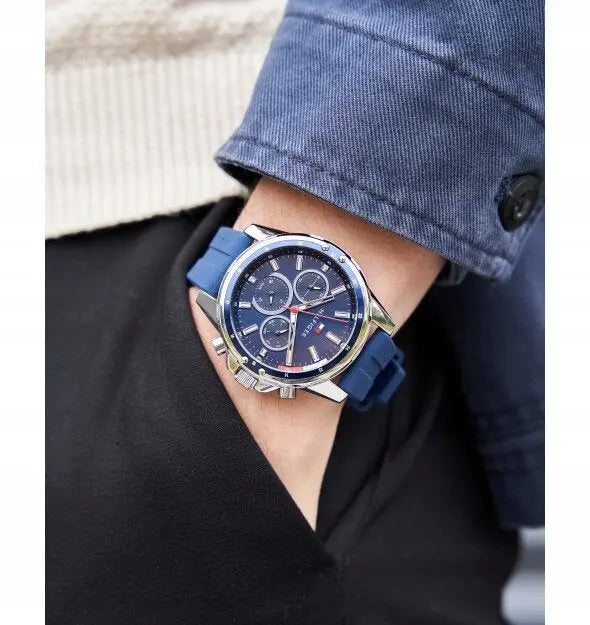 ZEGAREK MĘSKI TOMMY HILFIGER 1791791 MASON (zf031b) ZEGAREK MĘSKI TOMMY HILFIGER 1791791 MASON (zf031b) - Lorence 7613272415569