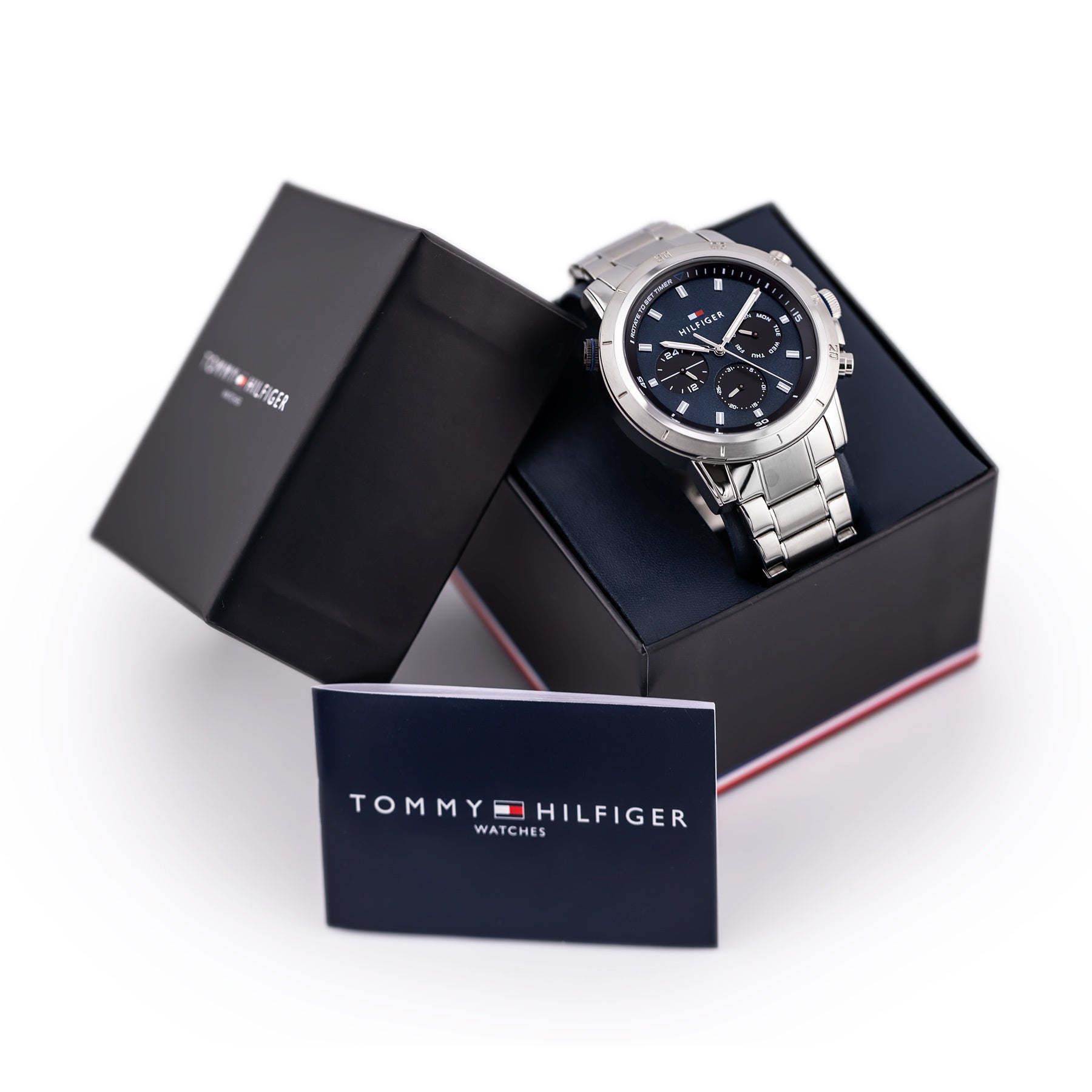 ZEGAREK MĘSKI TOMMY HILFIGER Troy 1792104 + BOX ZEGAREK MĘSKI TOMMY HILFIGER Troy 1792104 + BOX - Lorence 7613272540858
